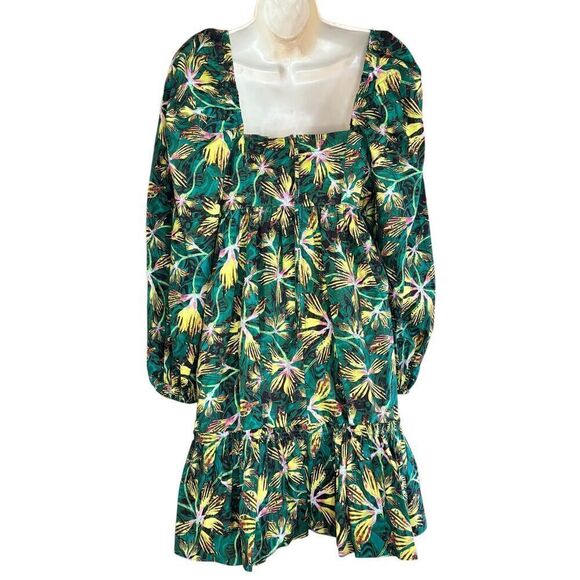 ULLA JOHNSON Alita floral cotton minidress in Tigerlilly NWT Size 4 - Picture 7 of 10